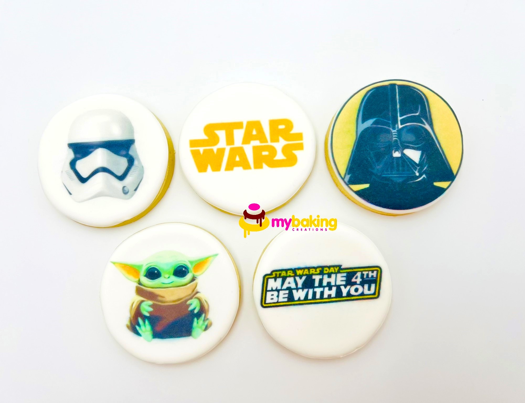 Custom printed Star Wars themed cookies San Francisco